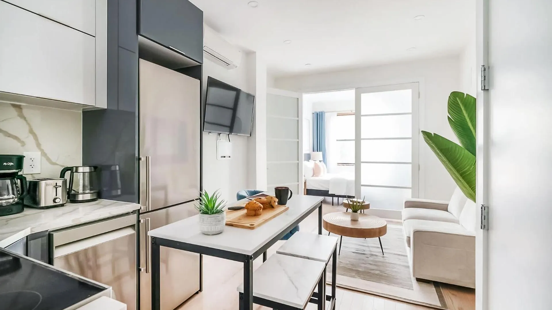 纽约317-1B Sleek Modern 1Br Union Square Wd In Unit公寓 美国