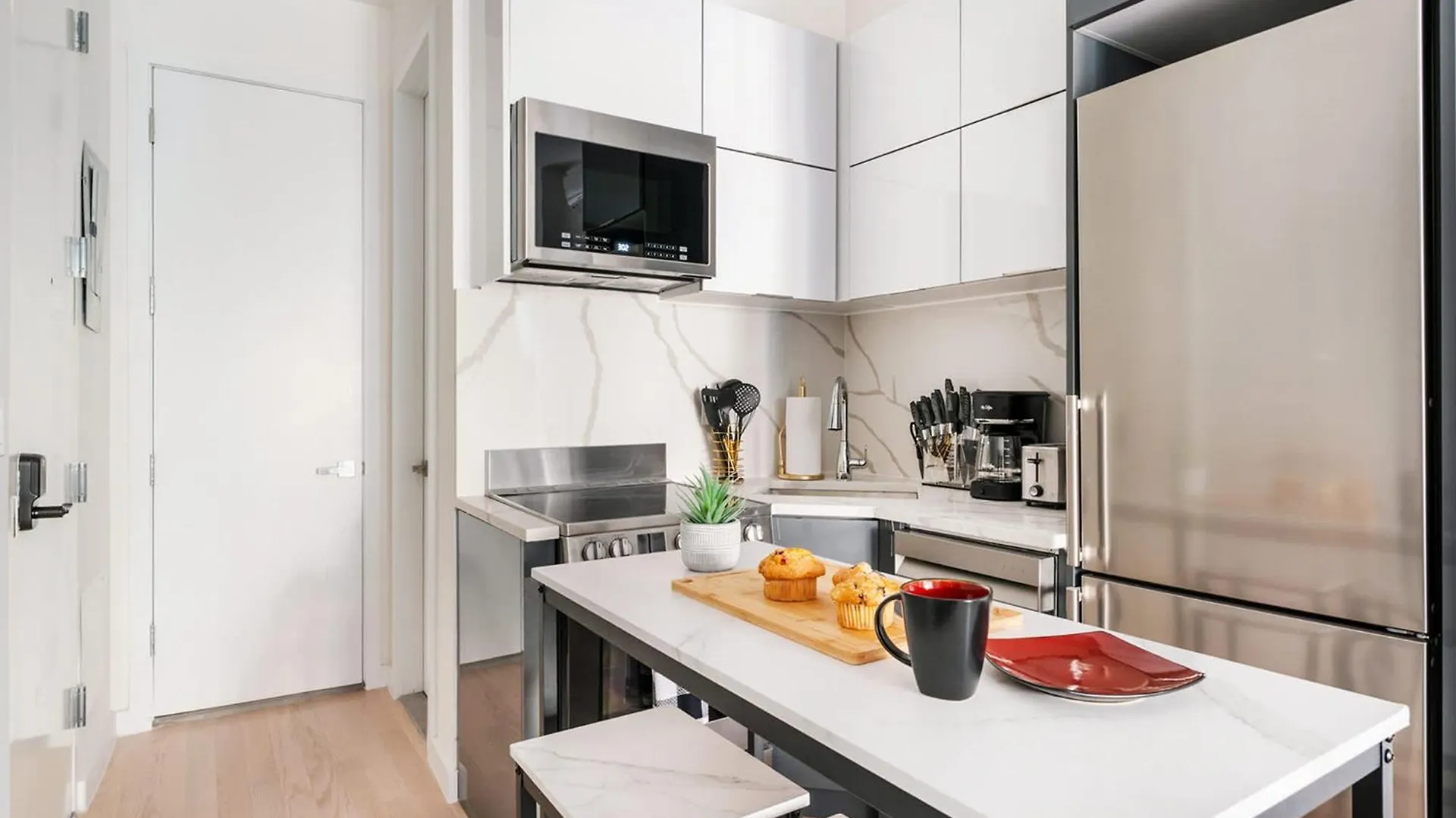 公寓 纽约317-1B Sleek Modern 1Br Union Square Wd In Unit公寓 美国